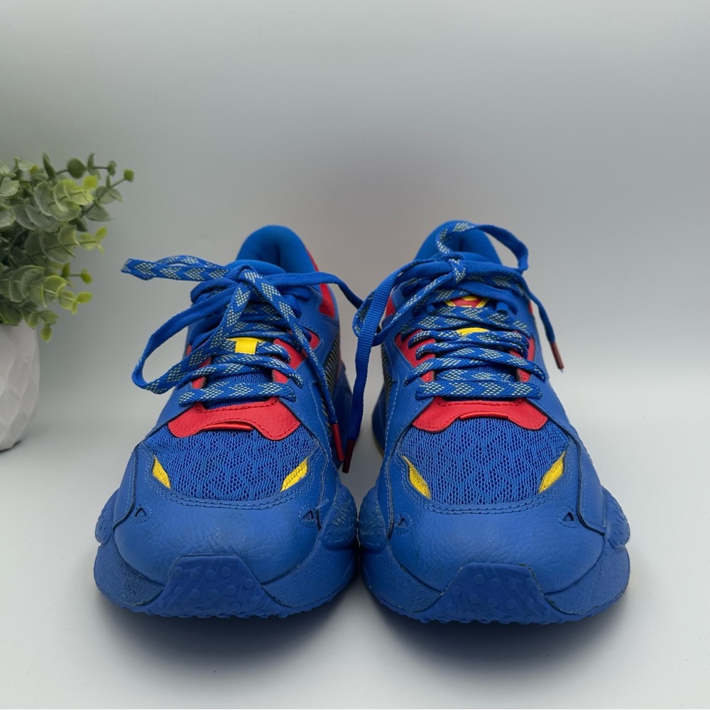 Puma Men’s Justice League X RsZ Superman Blue Synthetic Sneakers Shoes Size 10 - Picture 4 of 13
